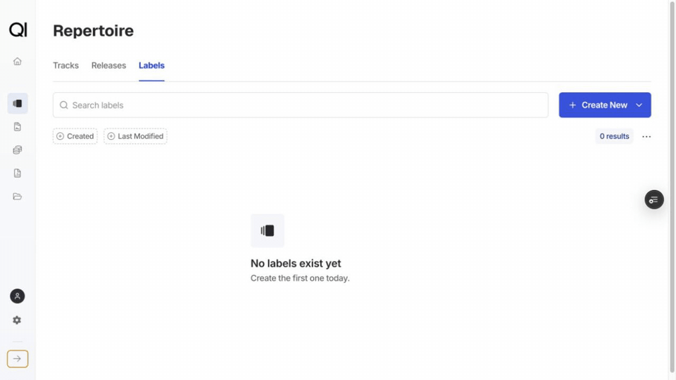 Creating a label in Qlero