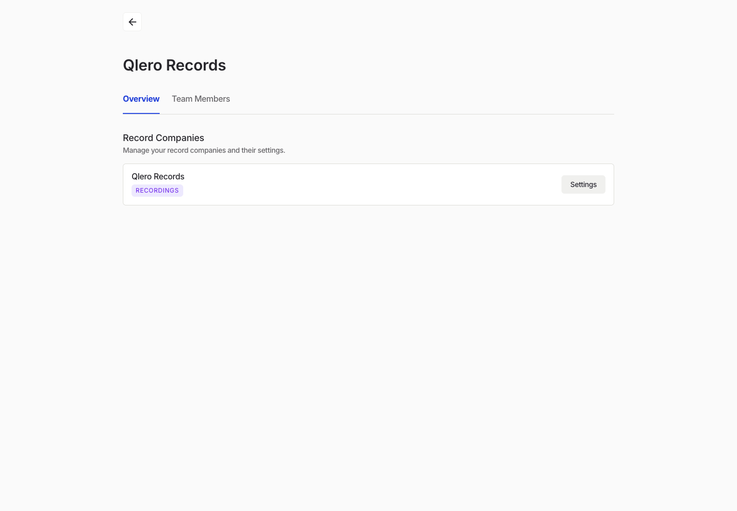 Organization settings overview