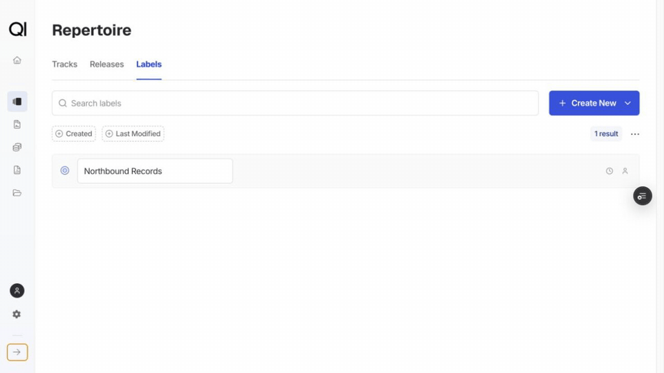 Renaming a label inline