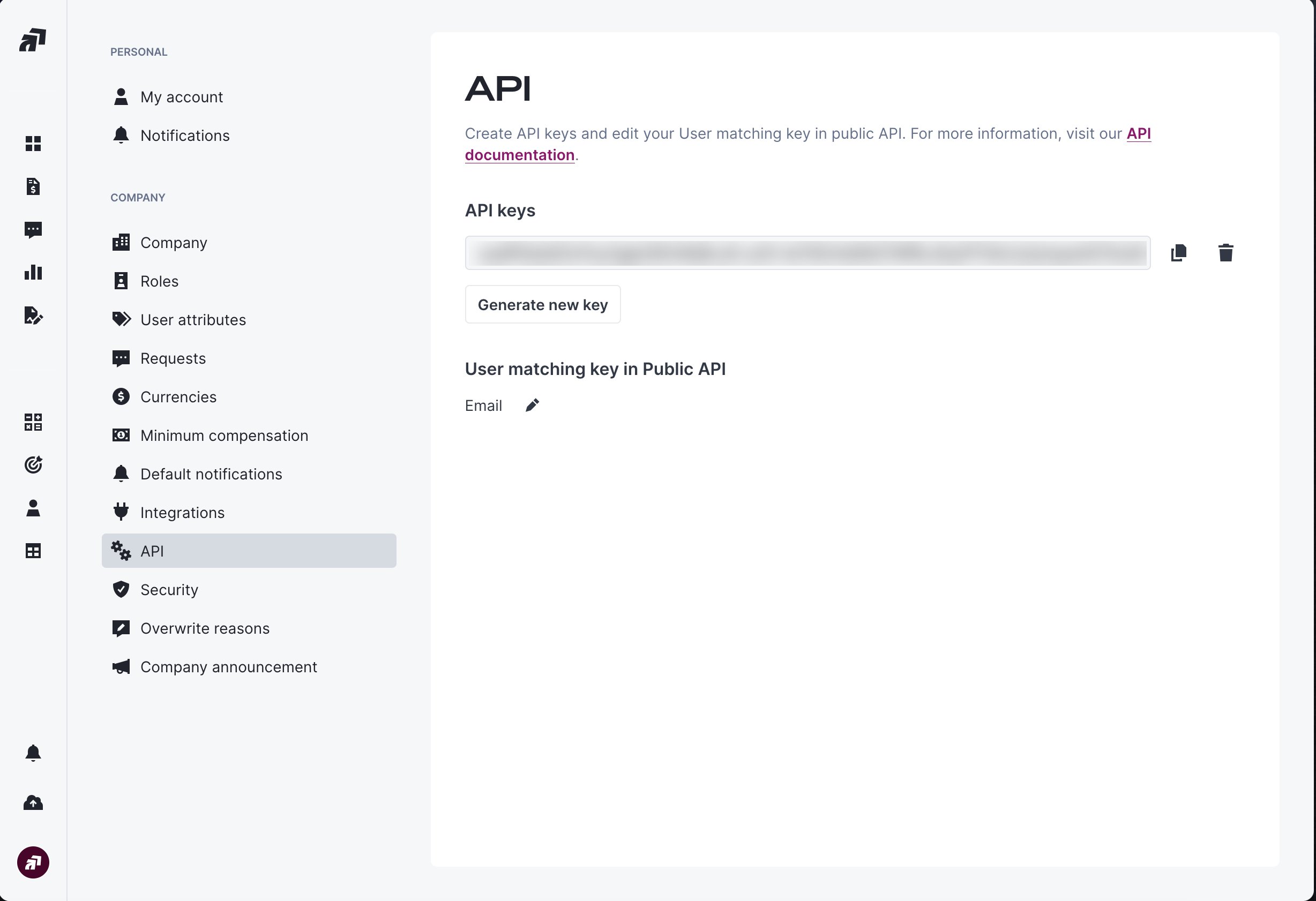 Qobra API keys