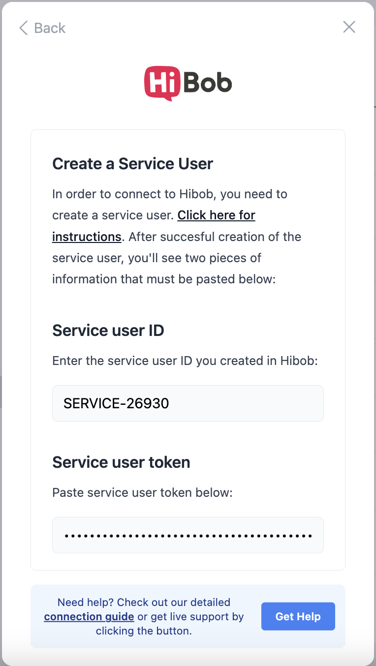 HRIS integration setup