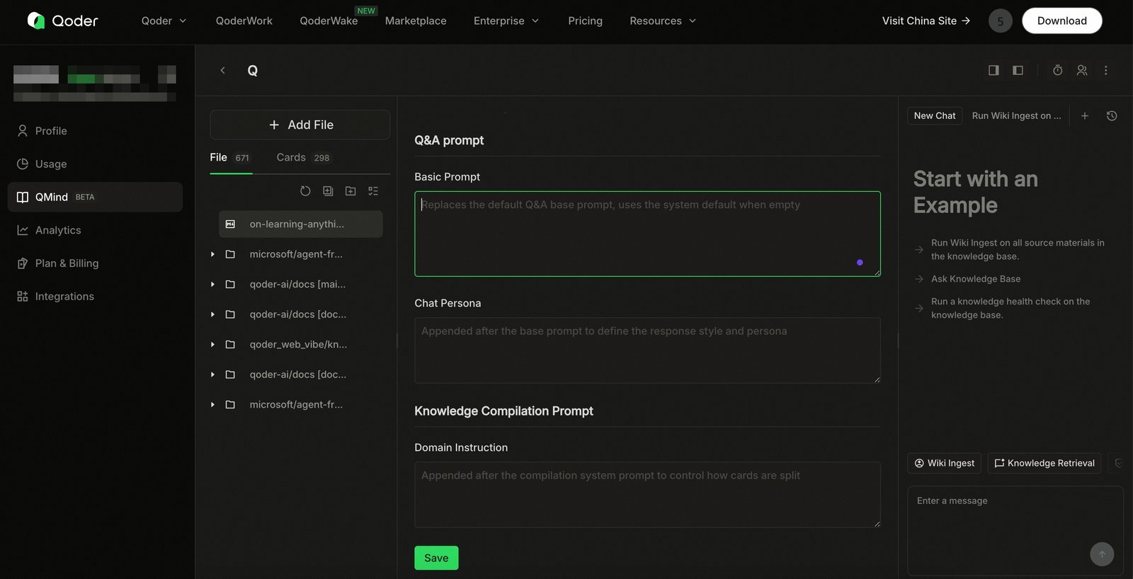 Custom Prompts