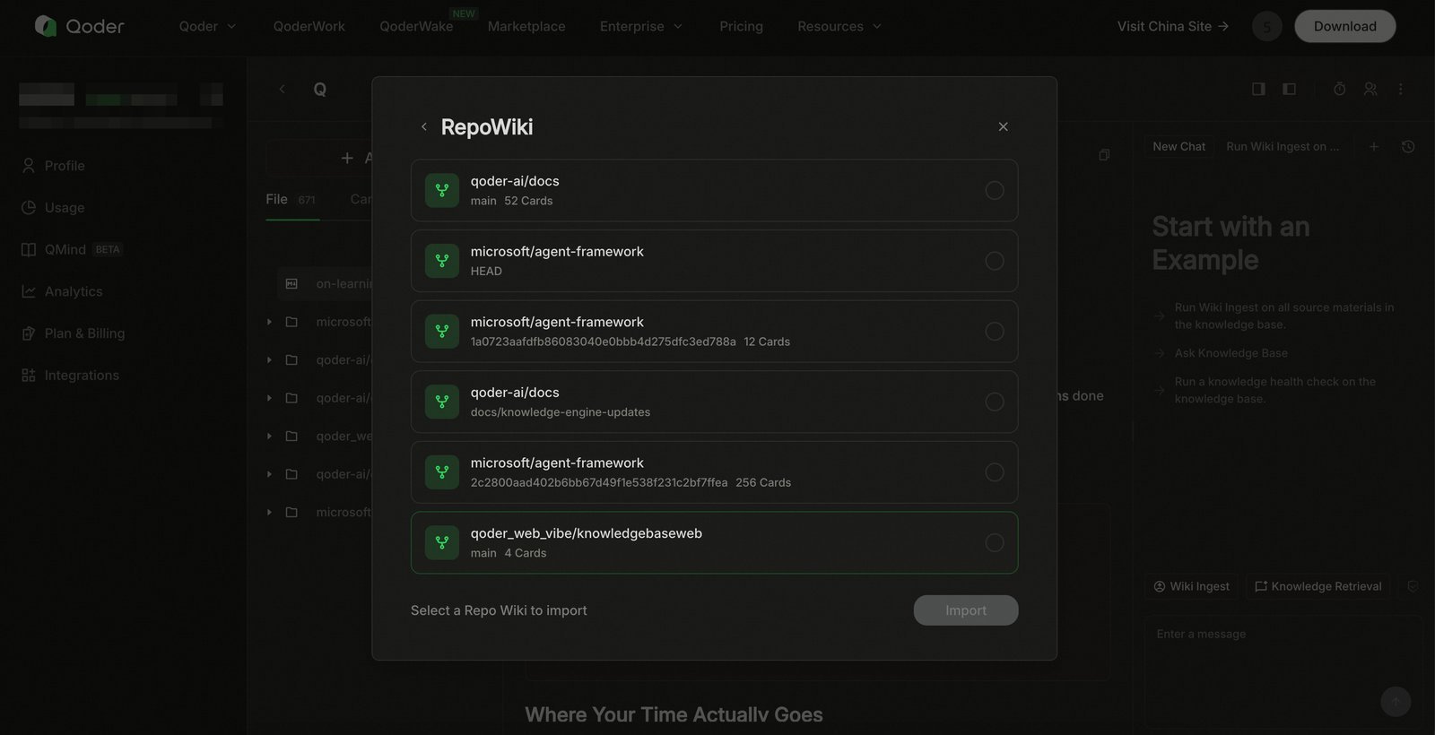 Import RepoWiki