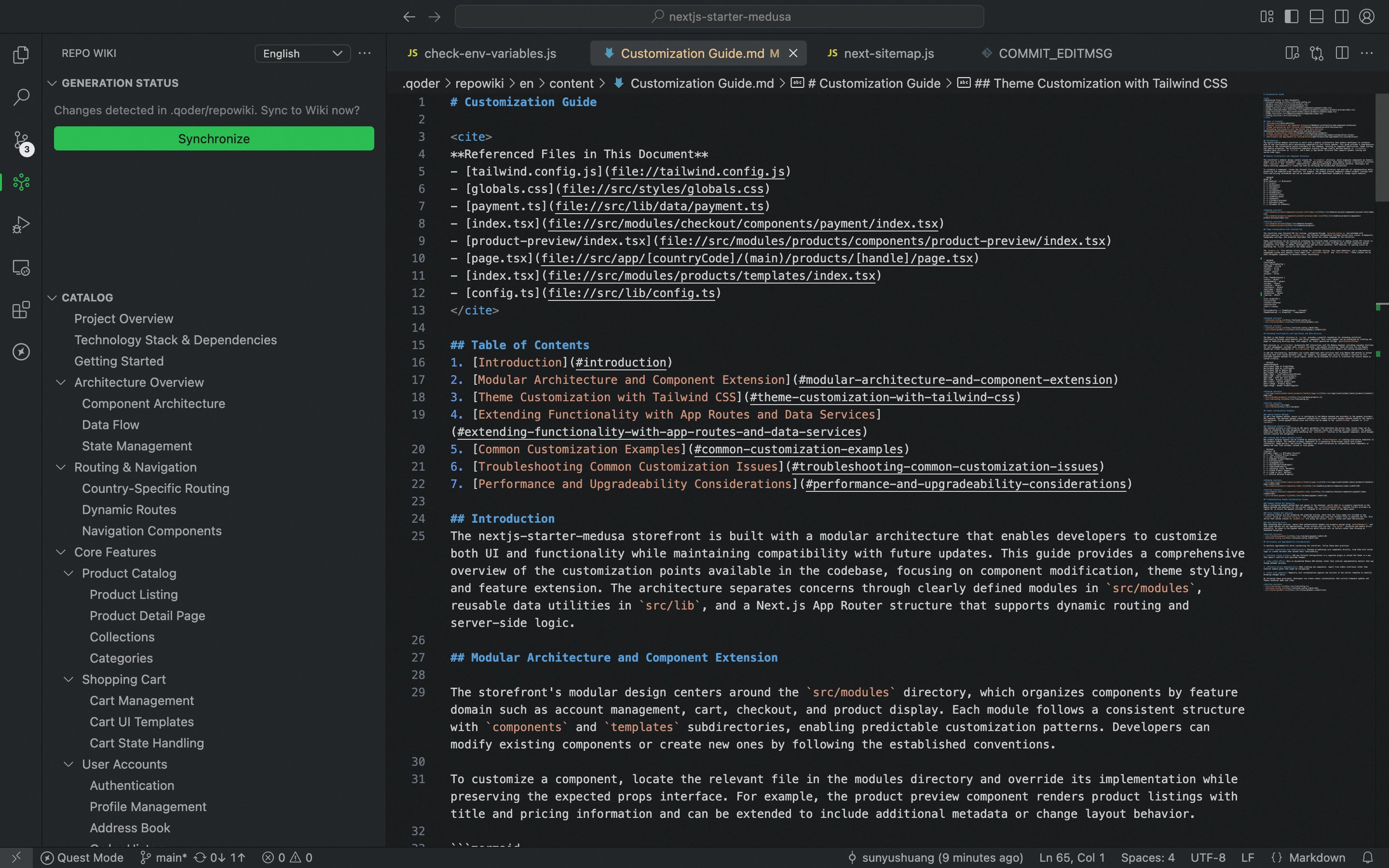Repo Wiki - Qoder