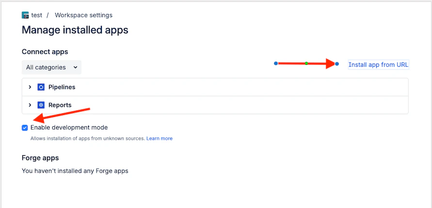 Bitbucket install app dialog with URL input and Install button