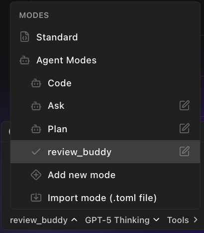 Modes - Qodo Documentation