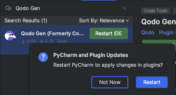 JetBrains installation - Qodo Documentation
