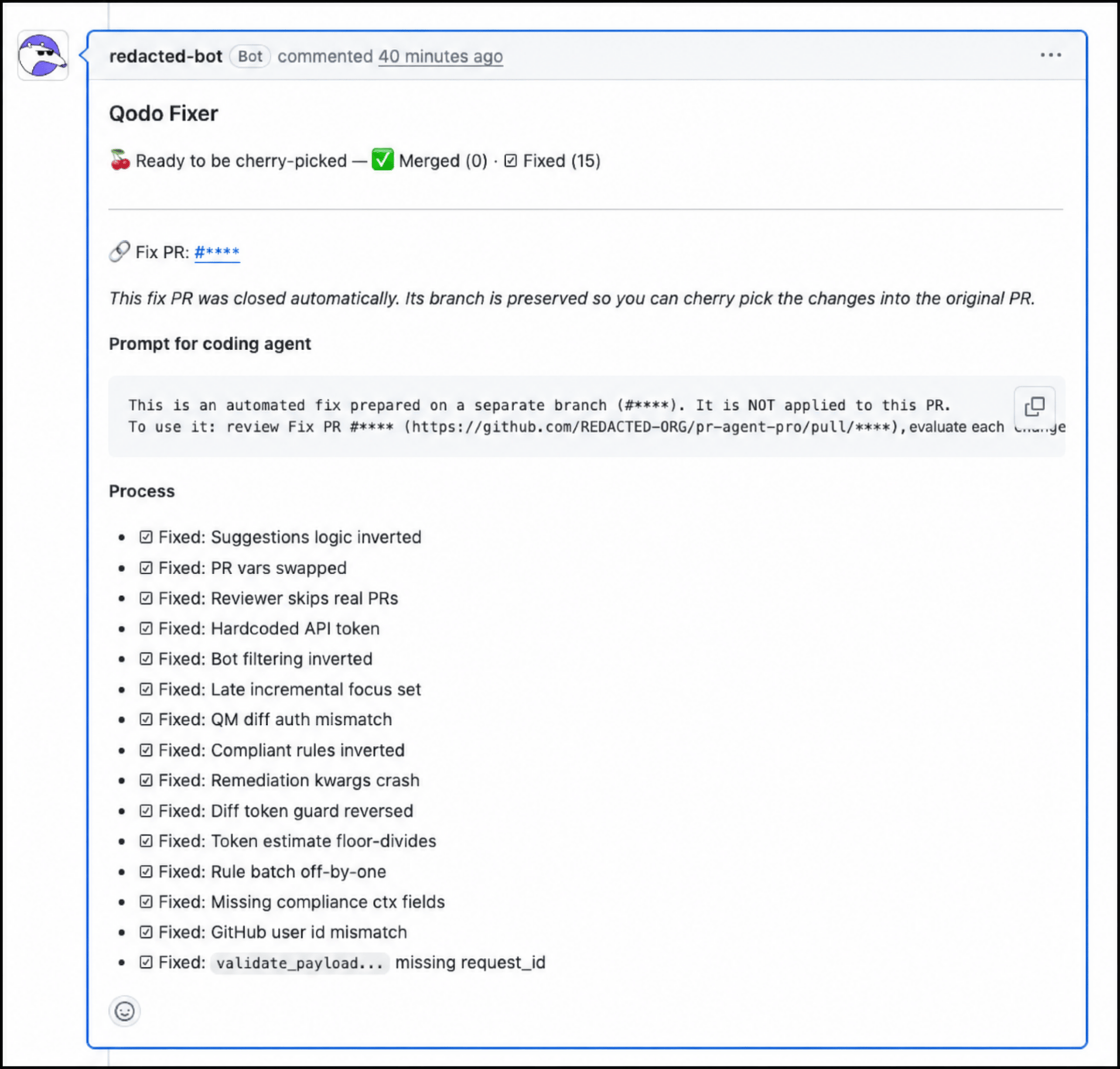 Remediation agent PR fixed