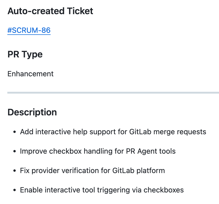 PR to ticket - Qodo Documentation