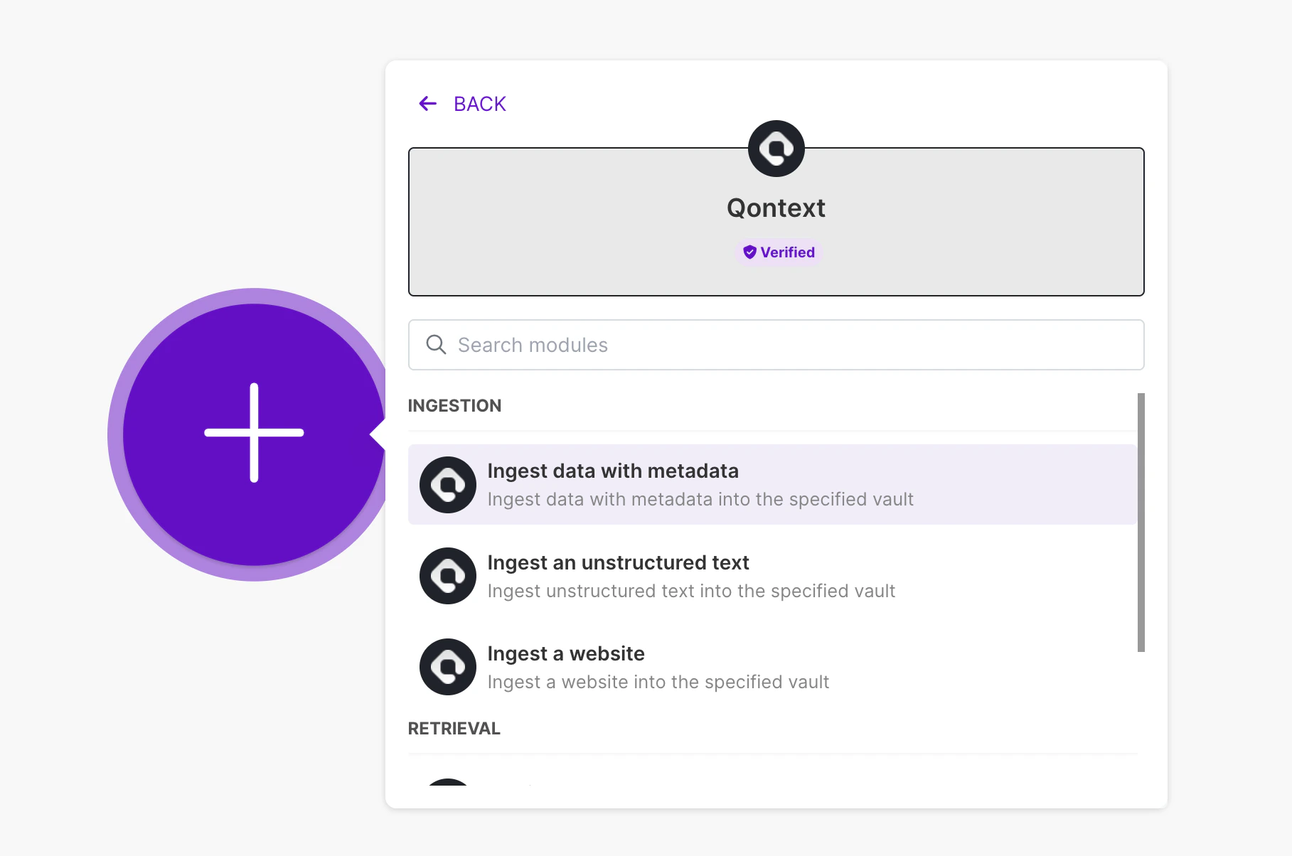 Qontext module in Make scenario