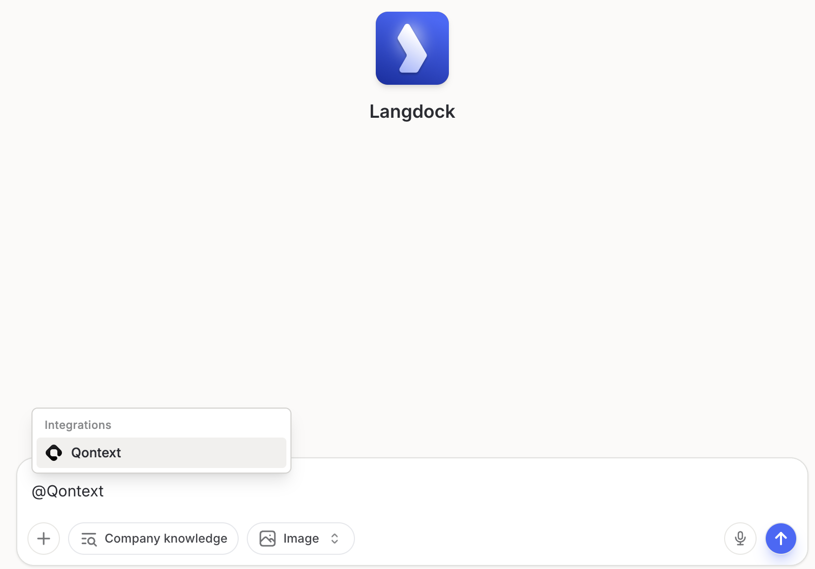 Trigger Qontext in Langdock Chat