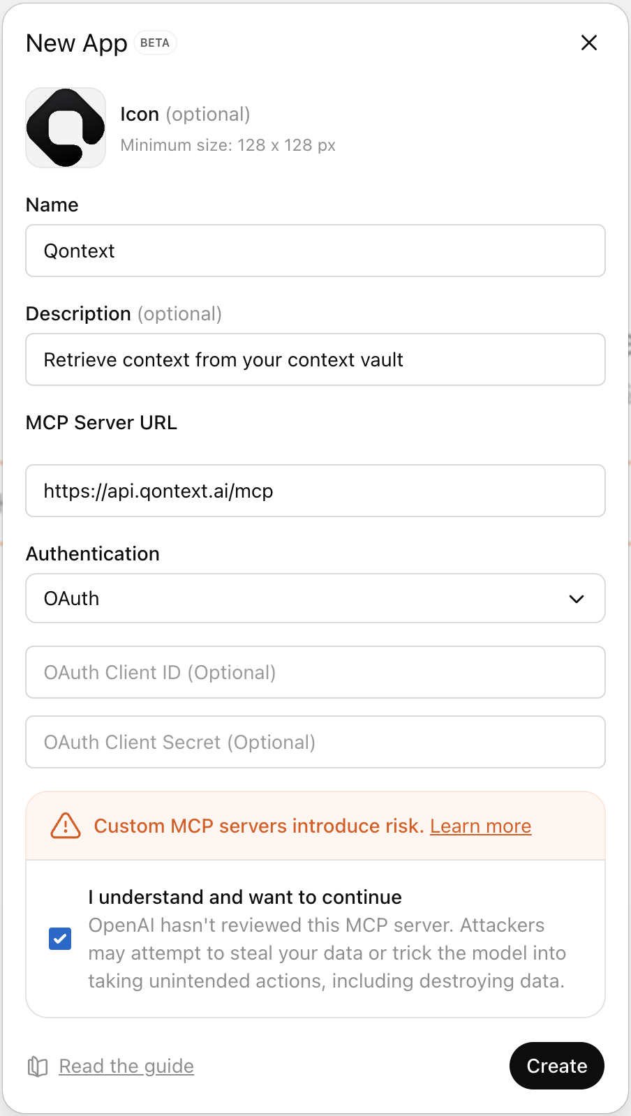 Create App in ChatGPT