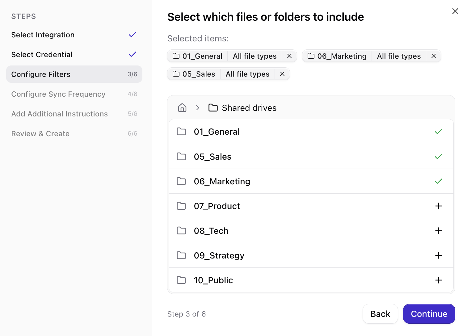 Google Drive folders