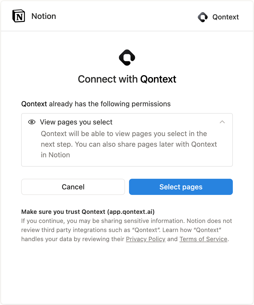 Notion allow access
