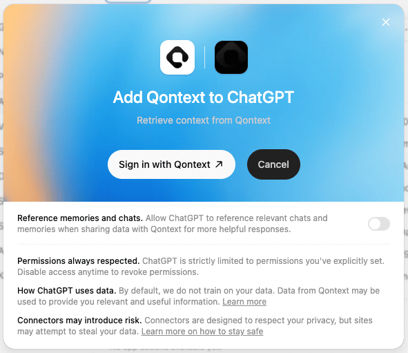 Qontext Chat GPT Sign In Qontext Chat GPT Sign In