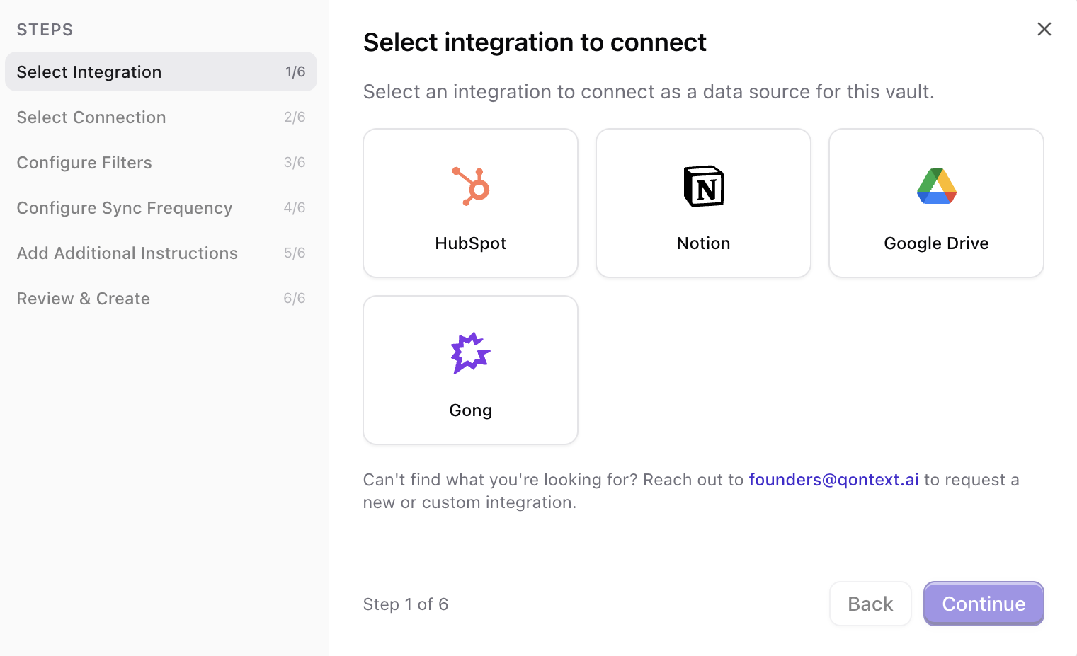 Select Notion from the list of integrations