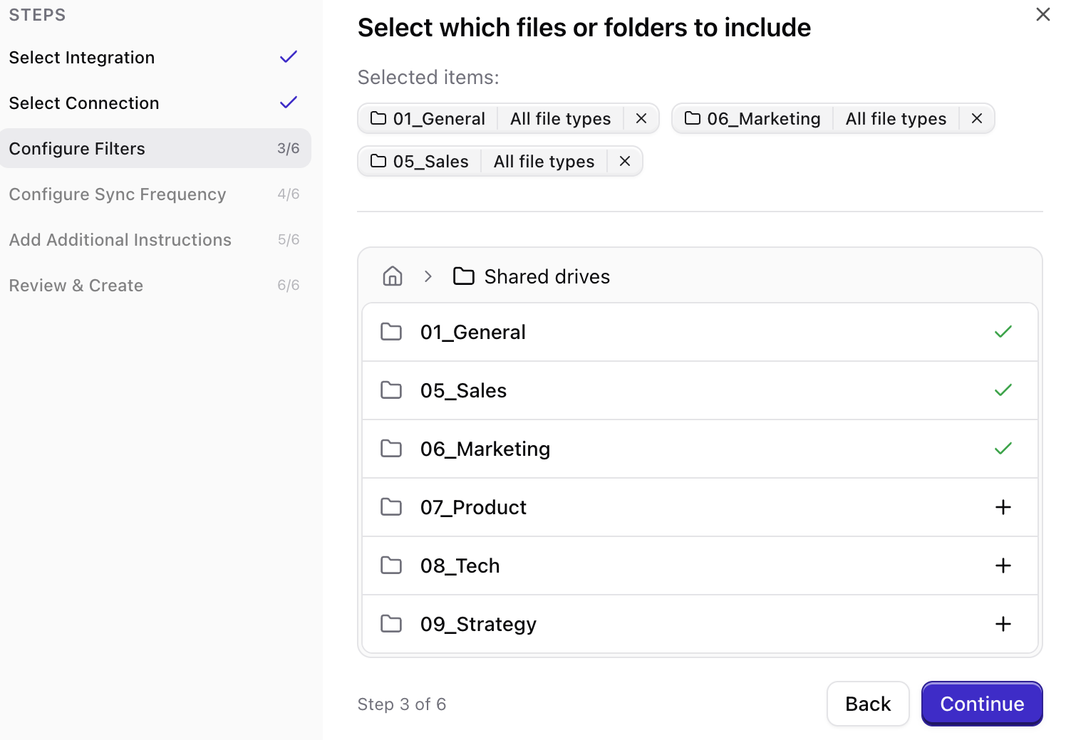 Google Drive folders