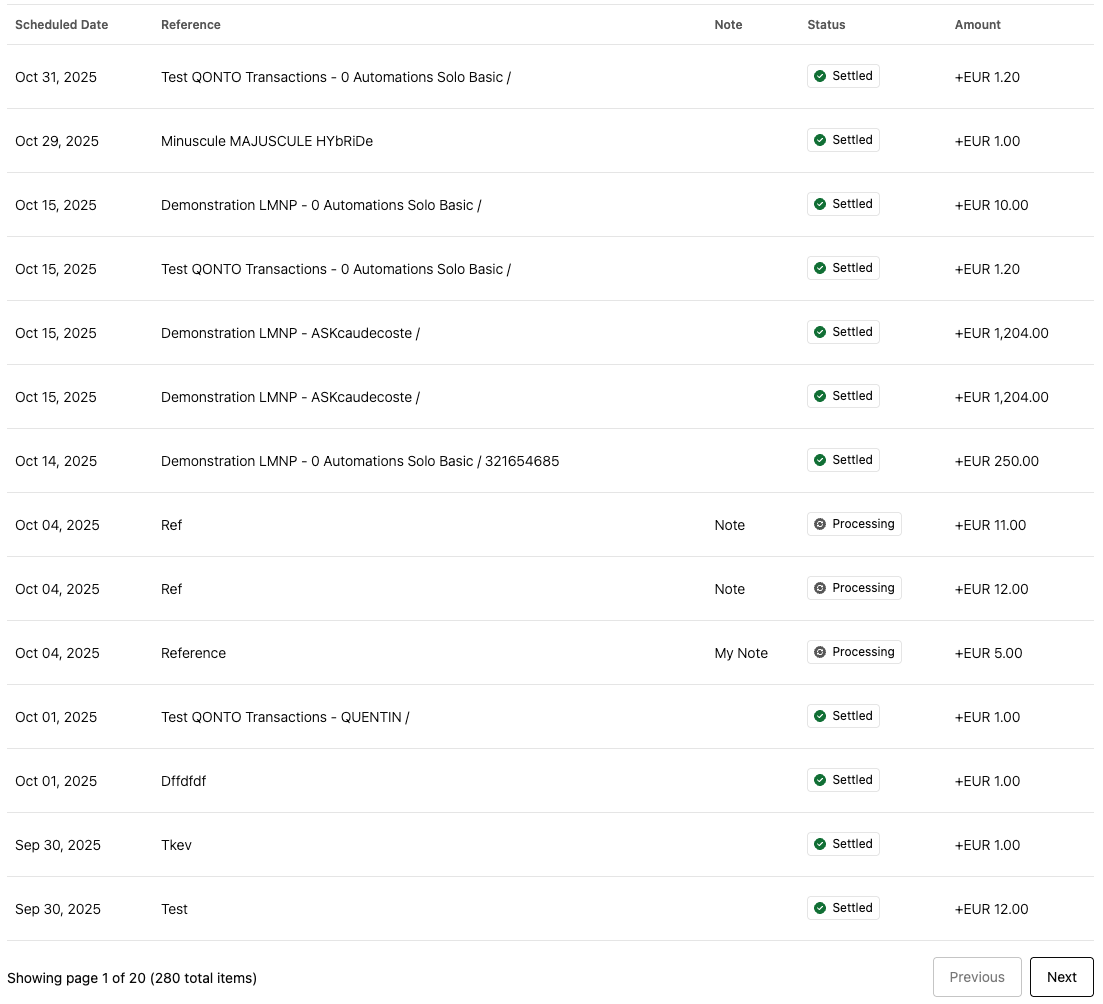 Transfer list default style