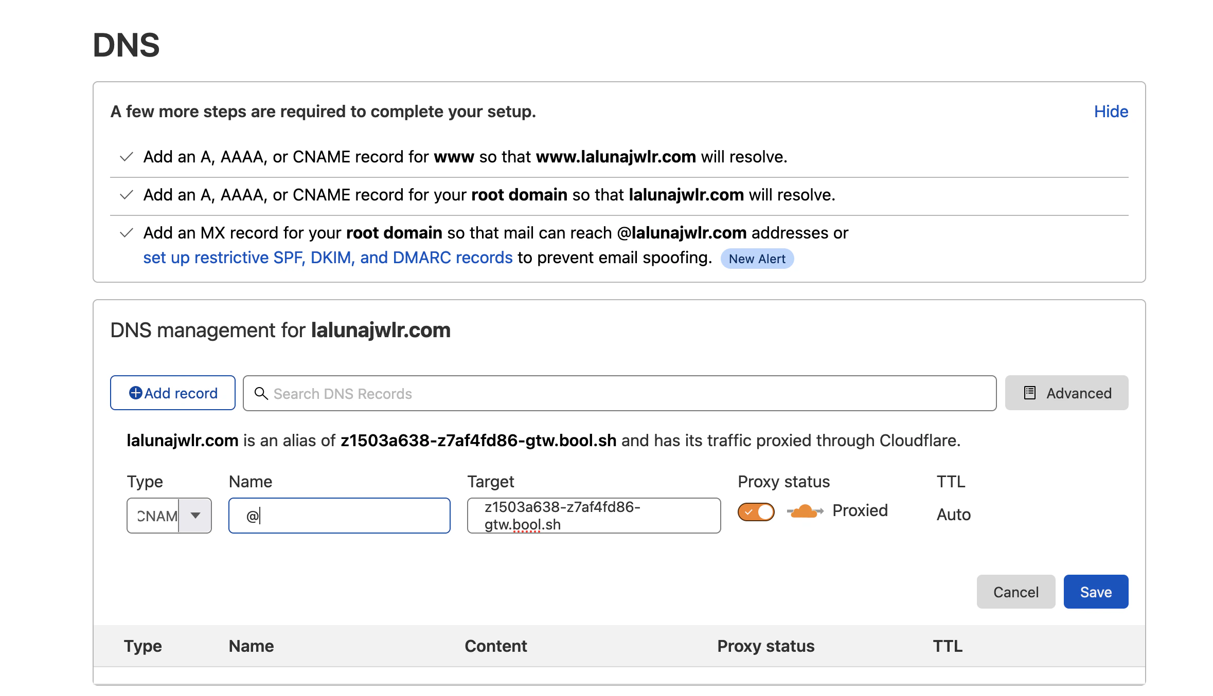 IP whitelisting configuration