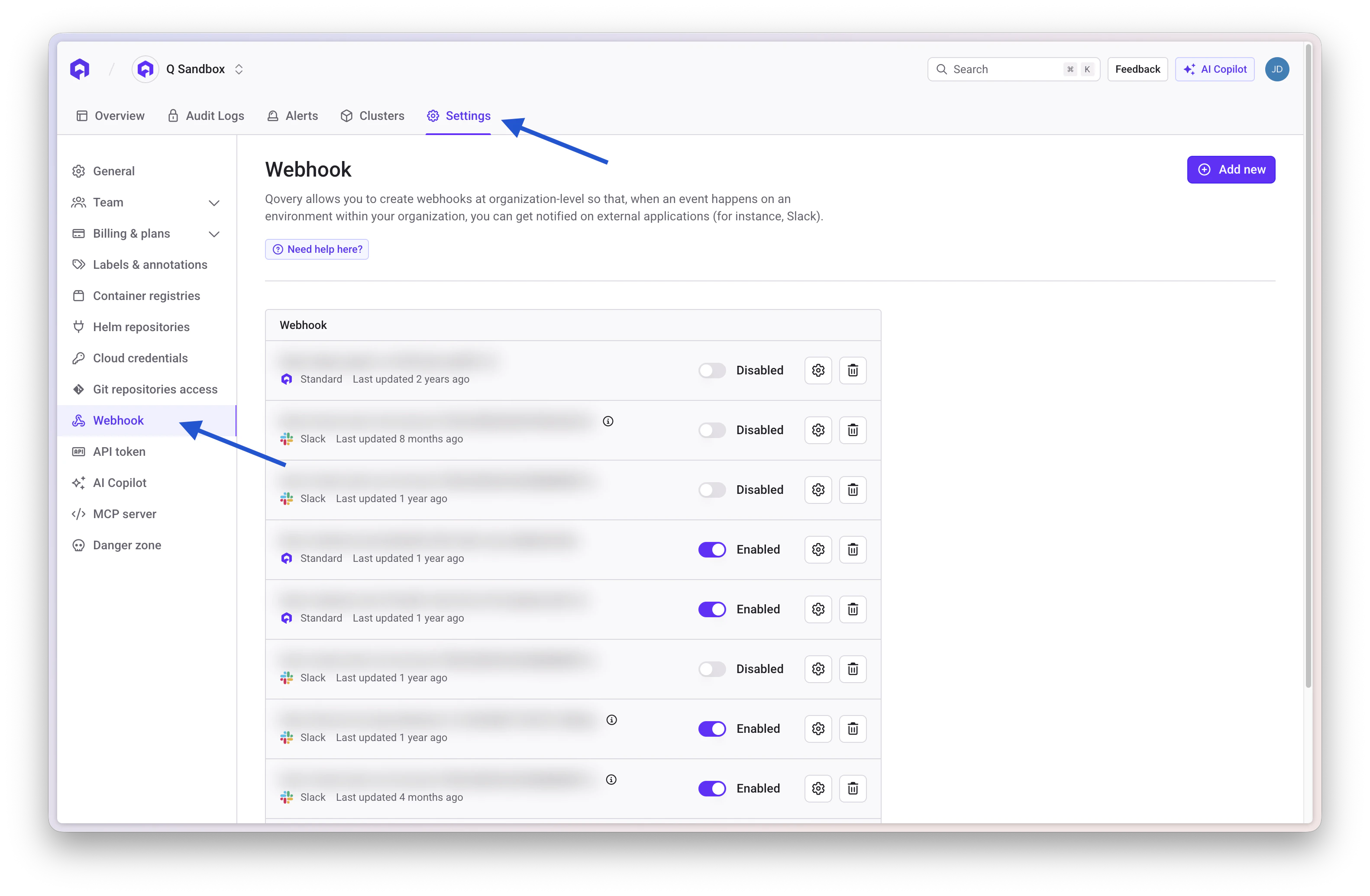 Webhook Access