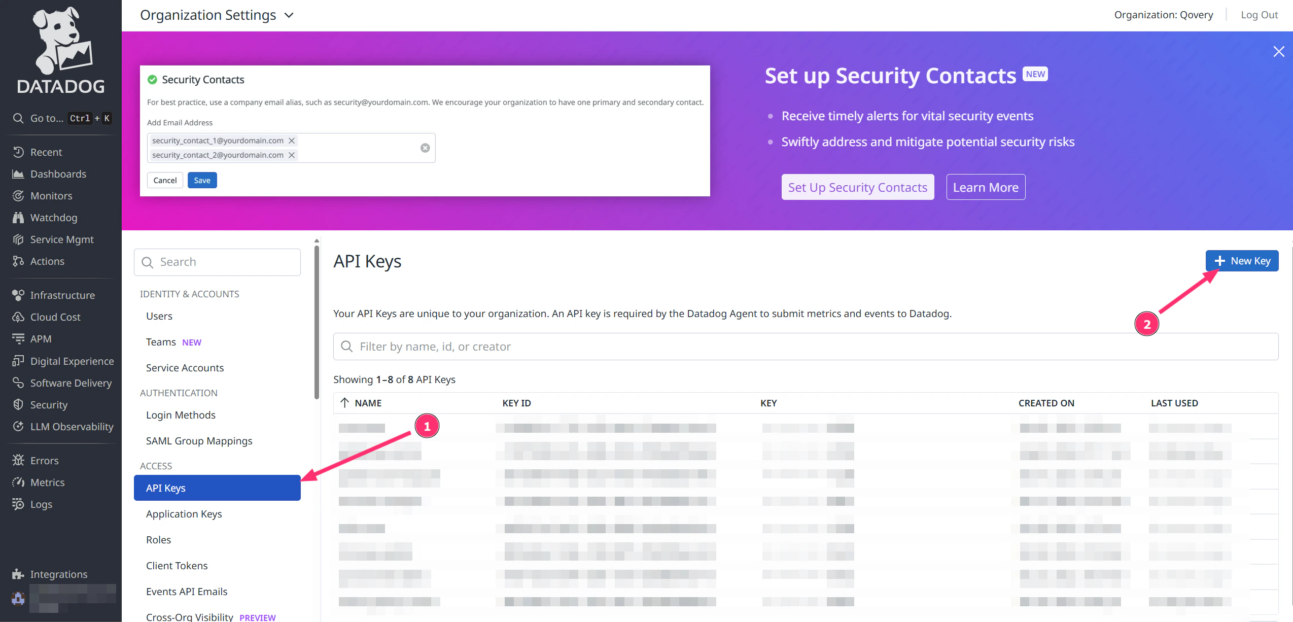 Datadog - API Key