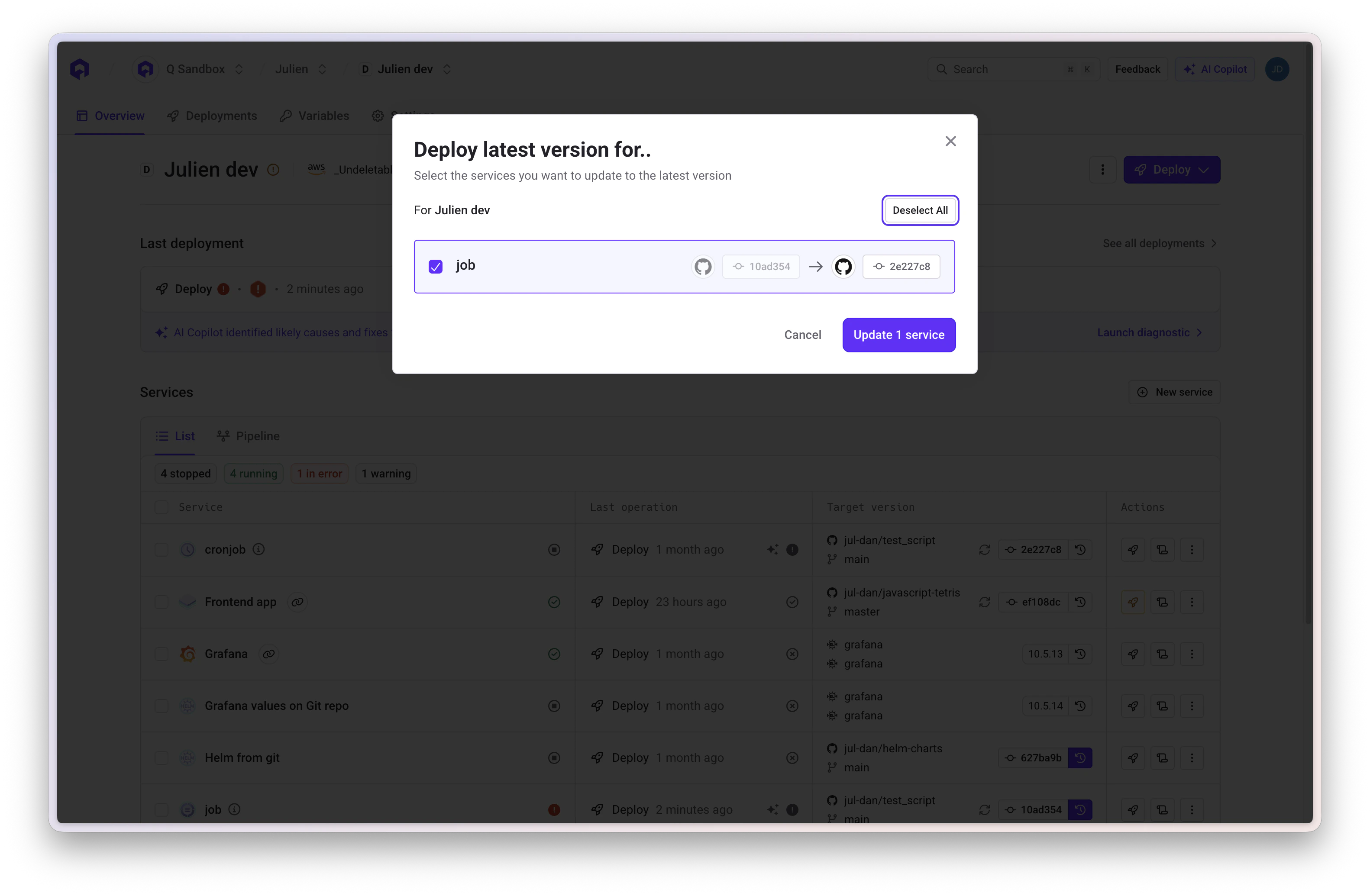 Deploy Latest Version