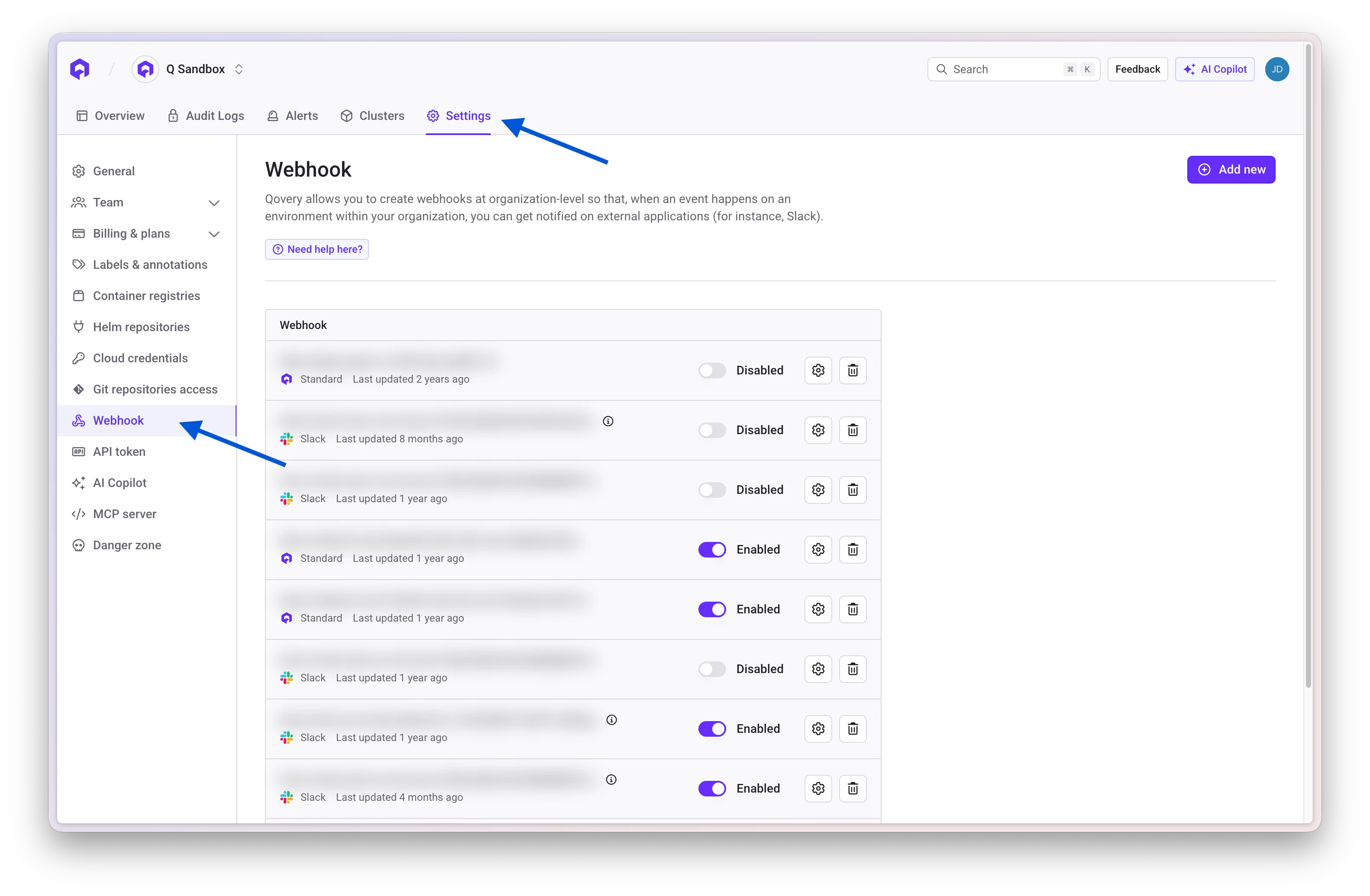 Webhook Access