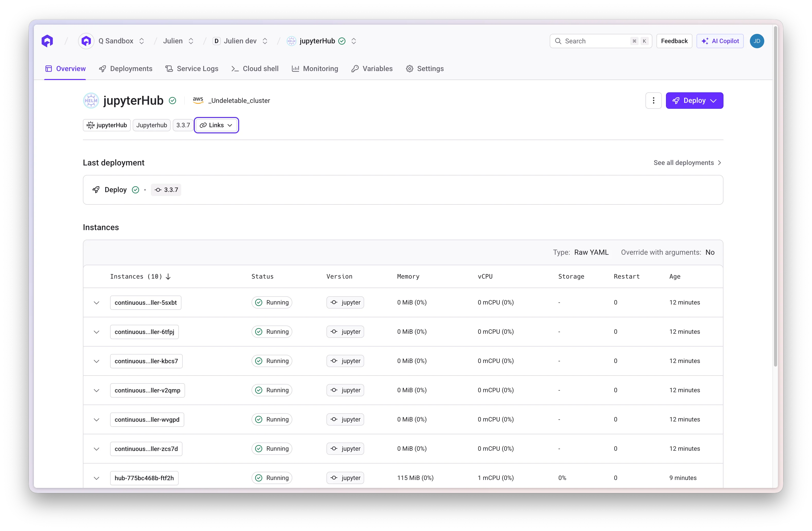 Deploy JupyterHub