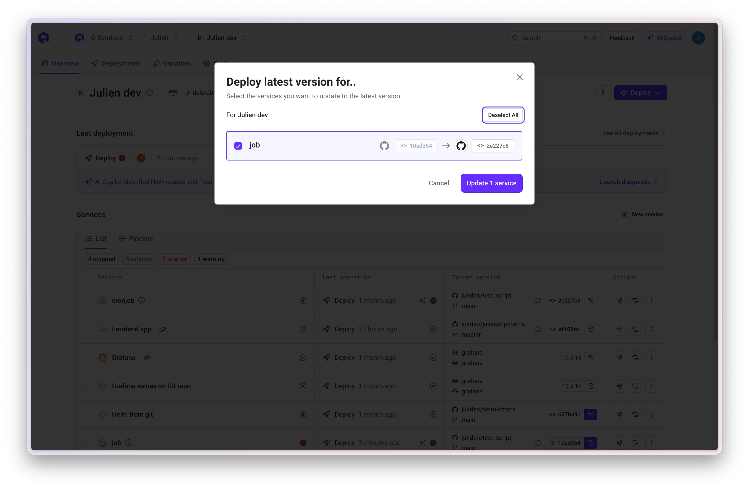 Deploy Latest Version
