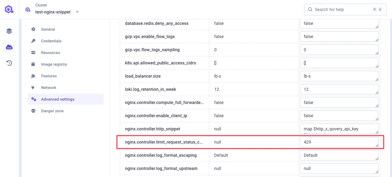 Custom HTTP status code