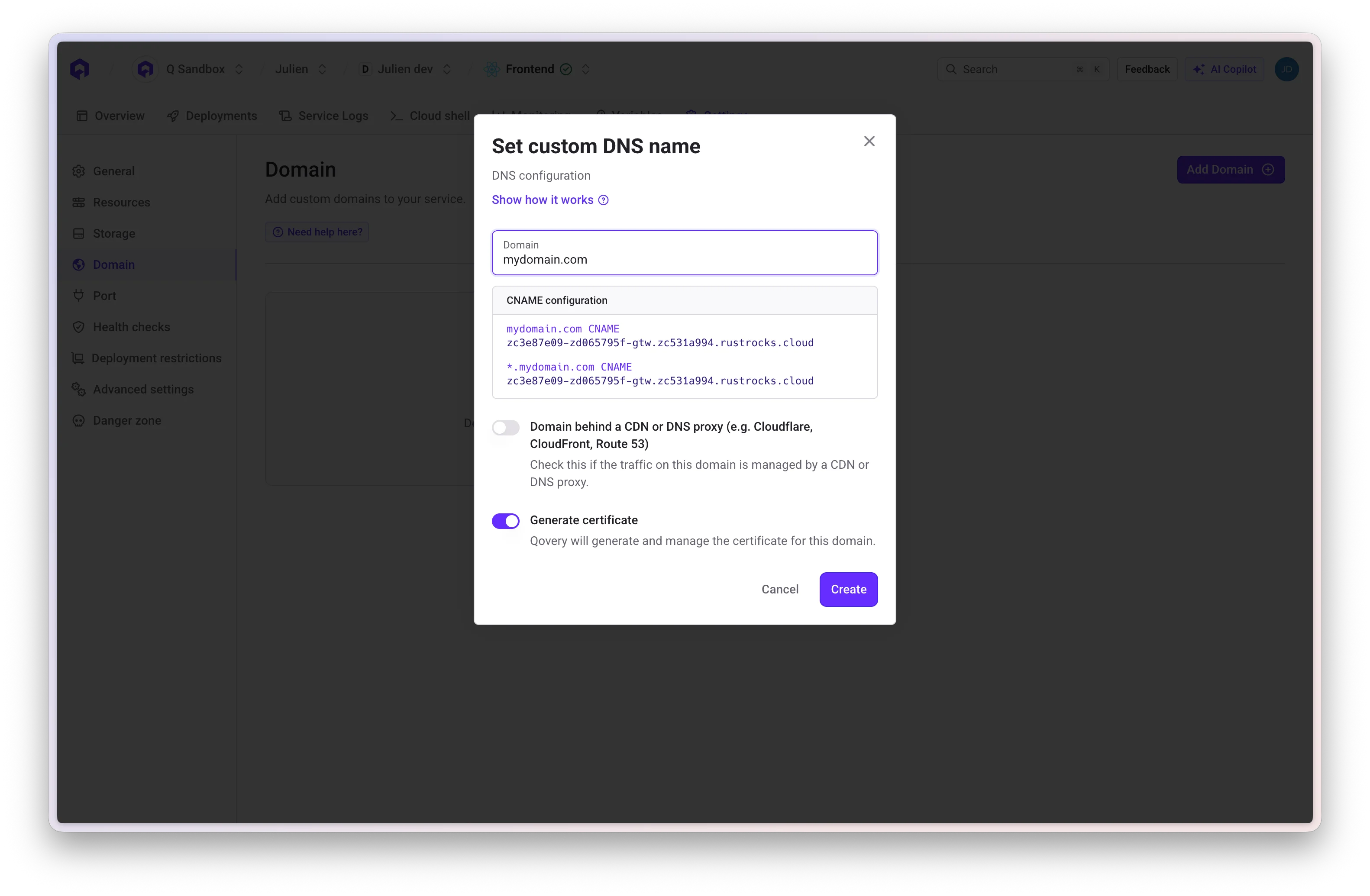 CNAME record details