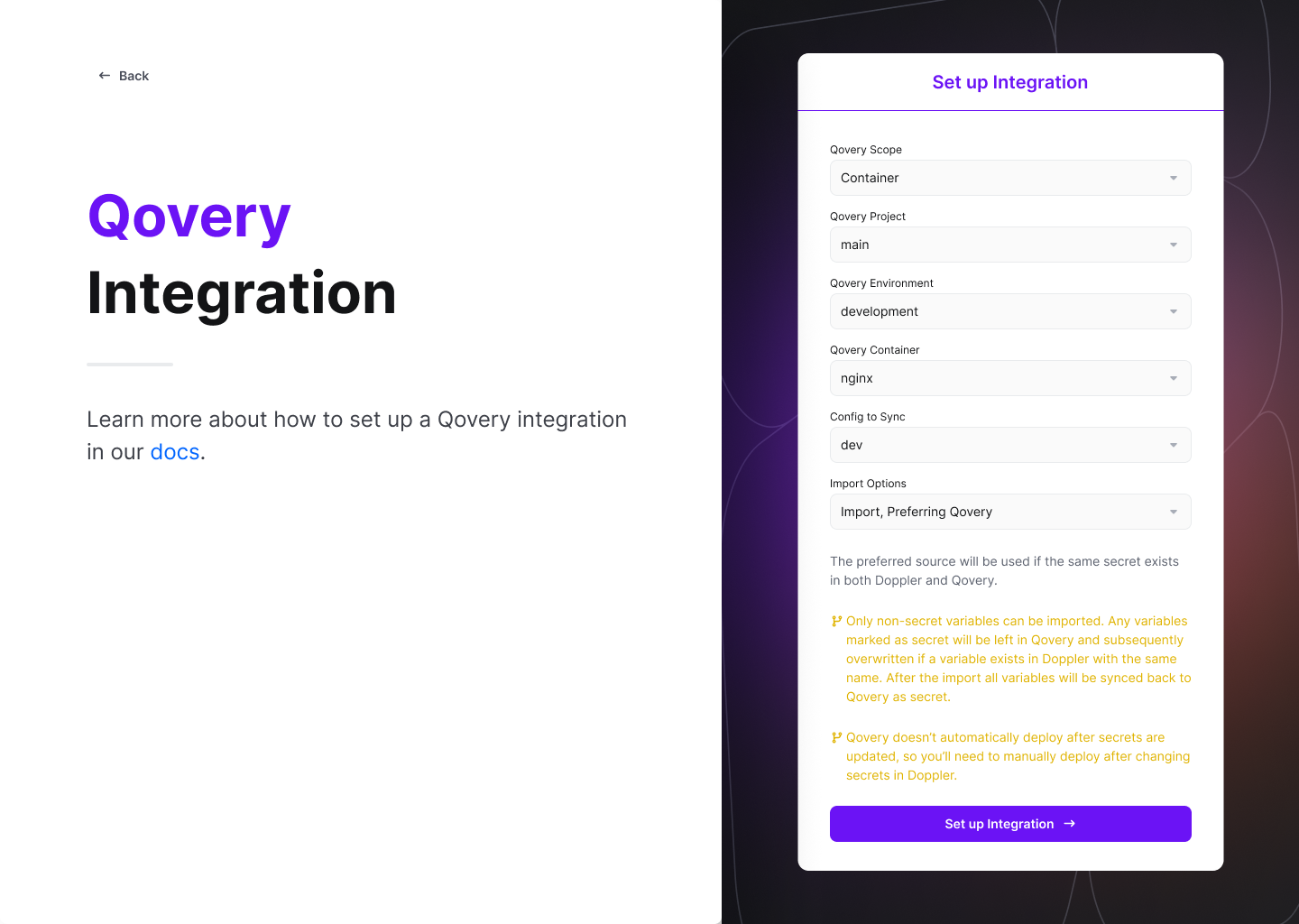 Configure Sync Settings