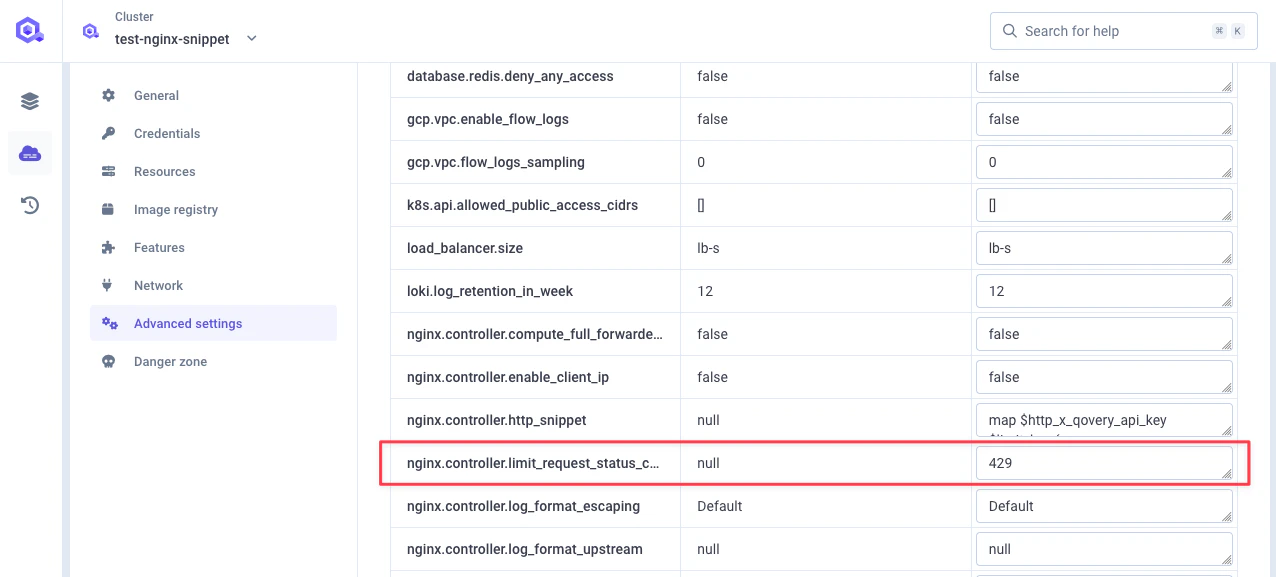 Custom HTTP status code