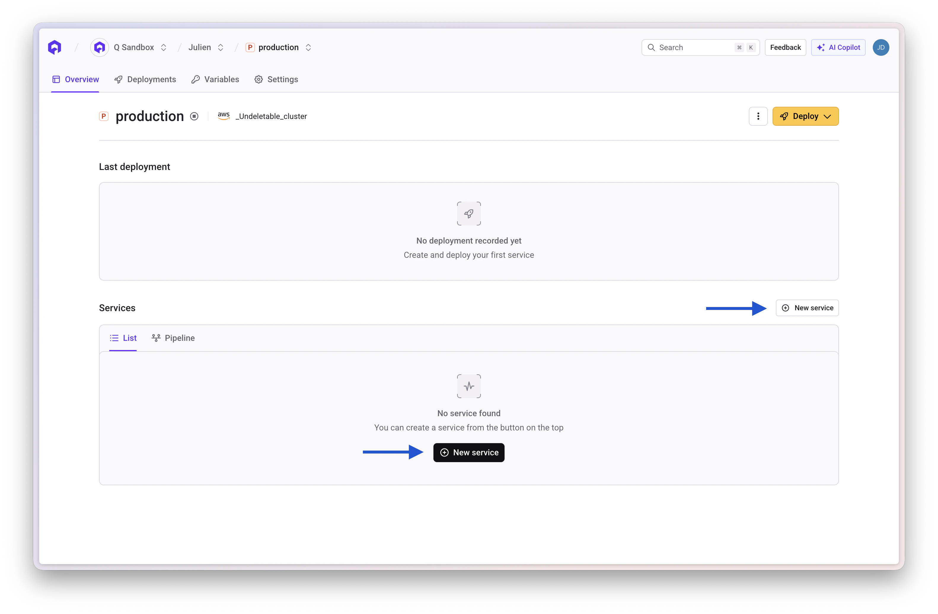 Create Service