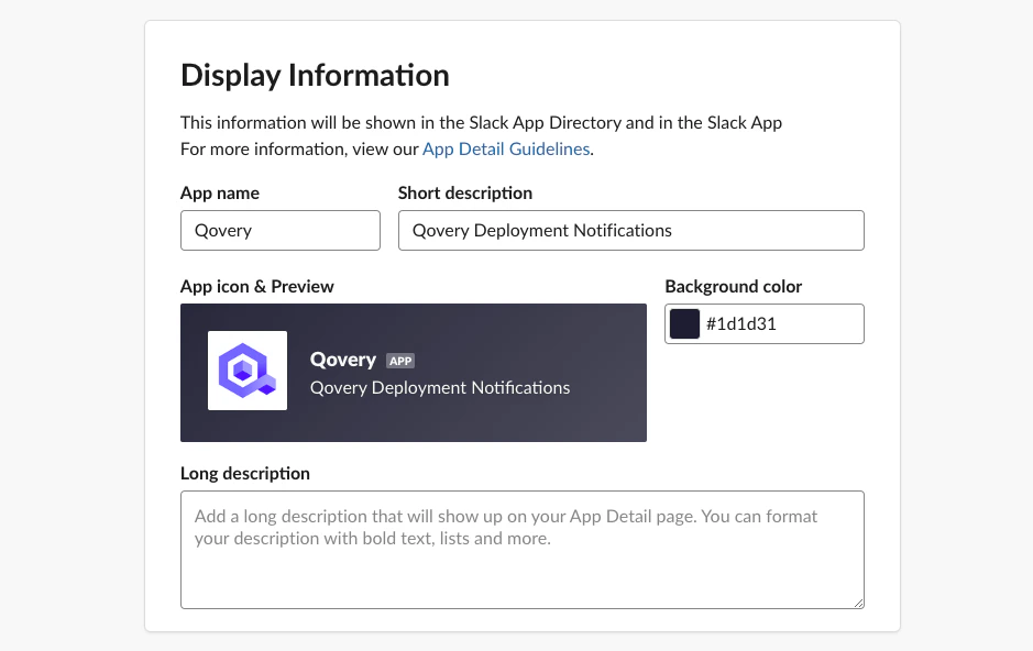 Customize Slack App