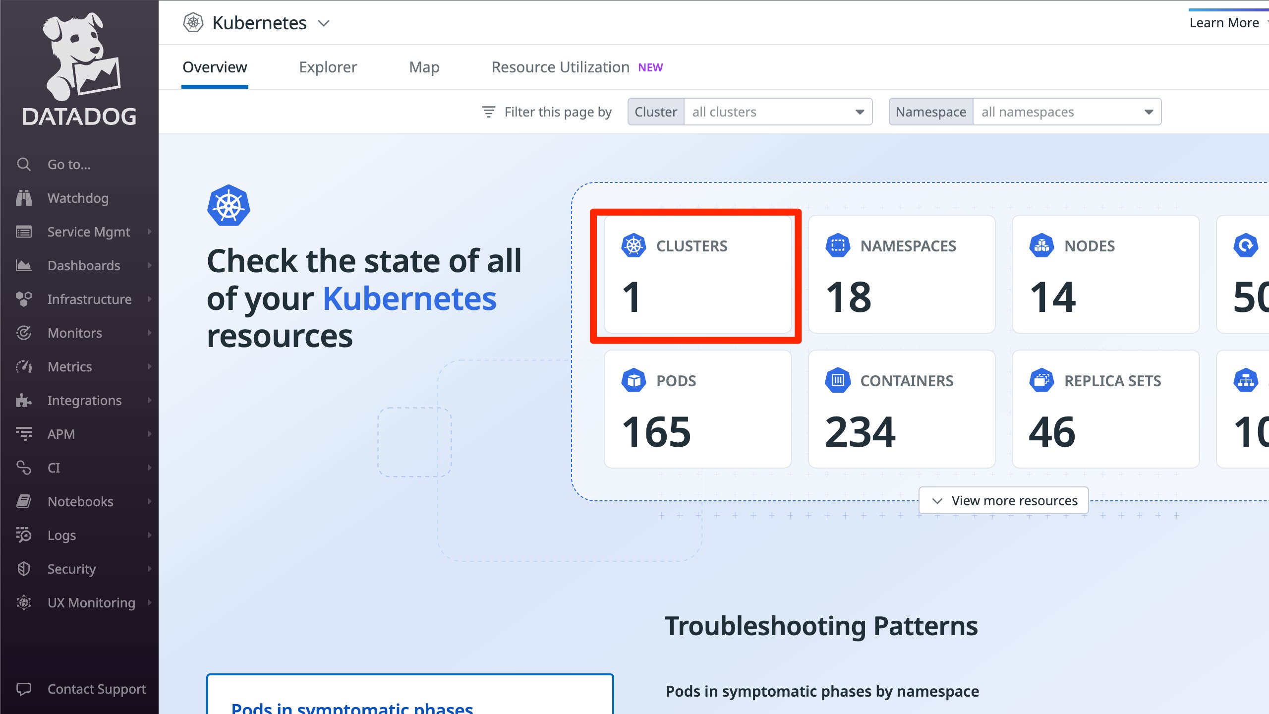 Datadog Console