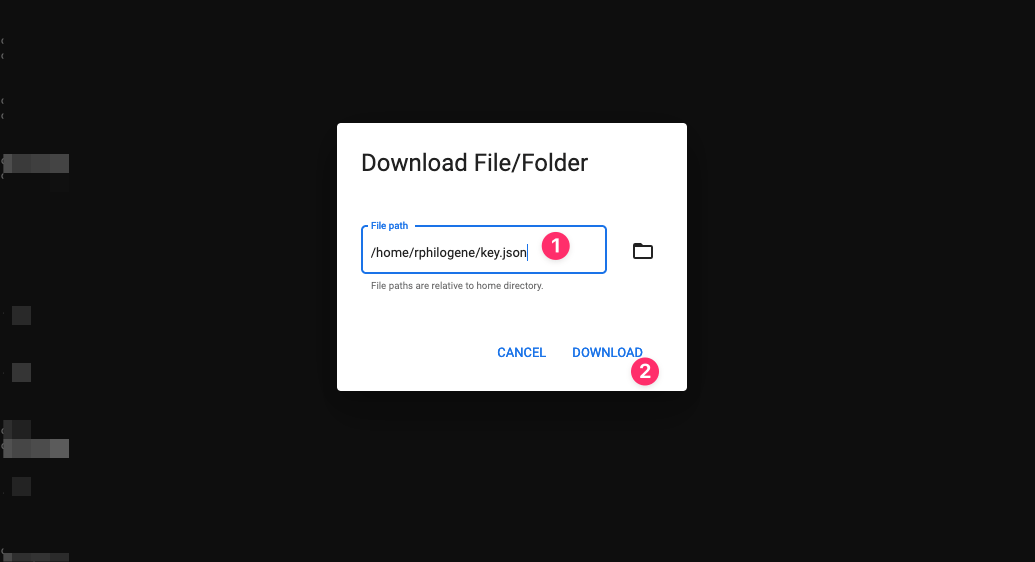 Upload credentials to Qovery Console