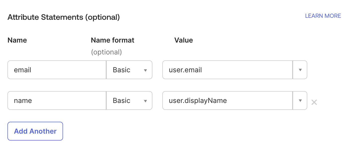 User Attributes