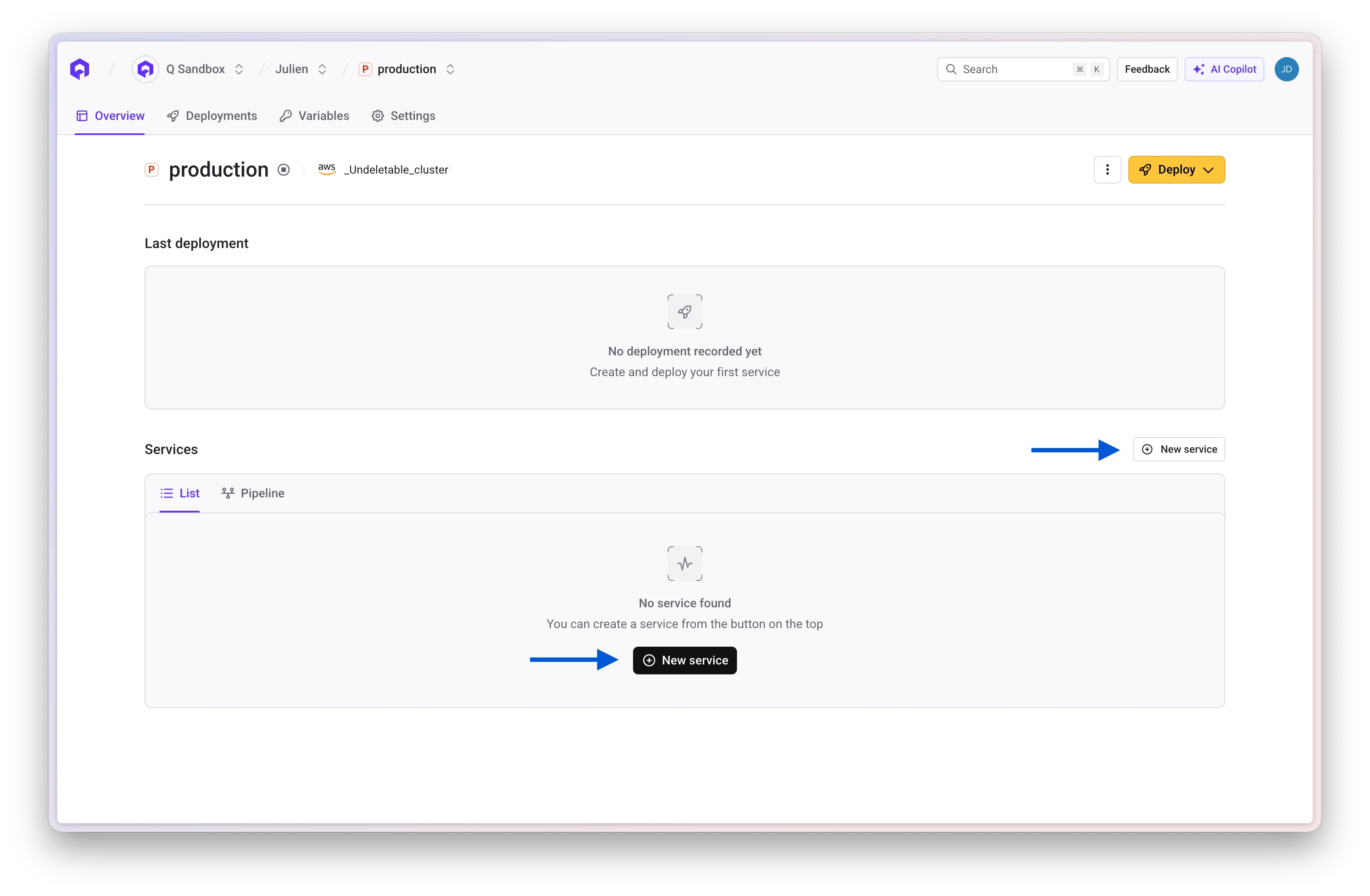 Create Service