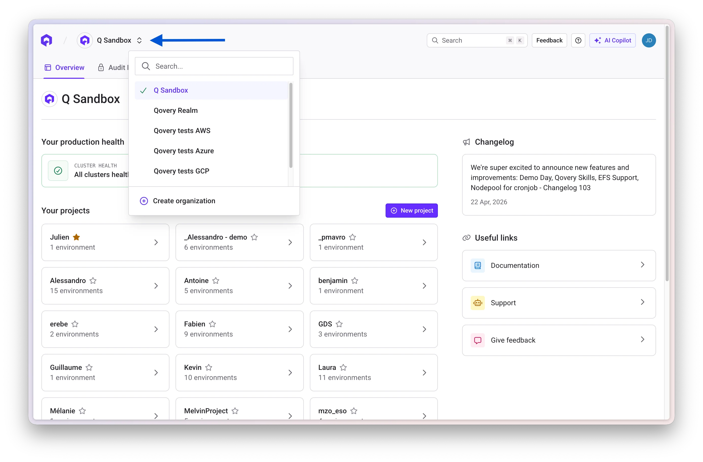 Change organization