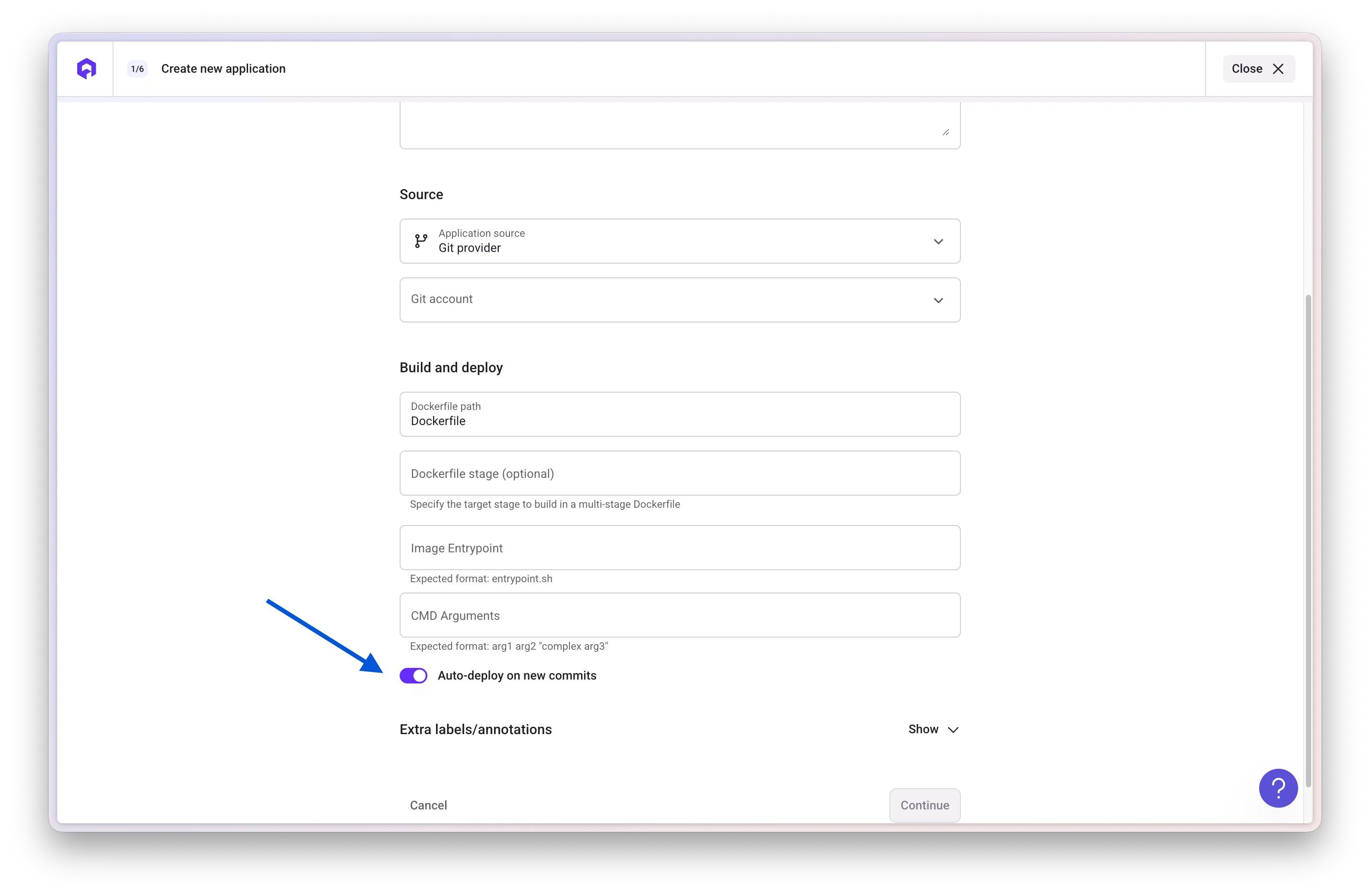 Auto-Deploy Creation Flow