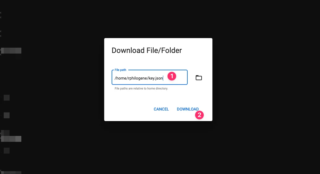 Upload credentials to Qovery Console