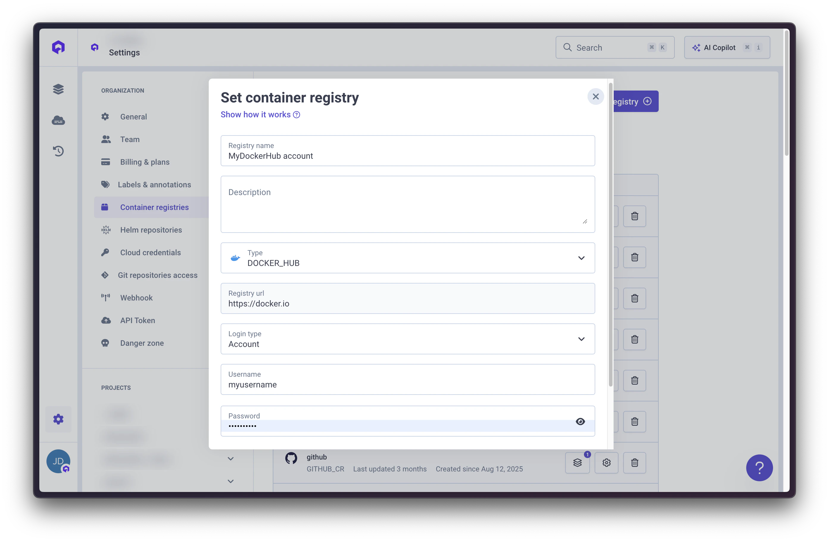 Container Registry Creation