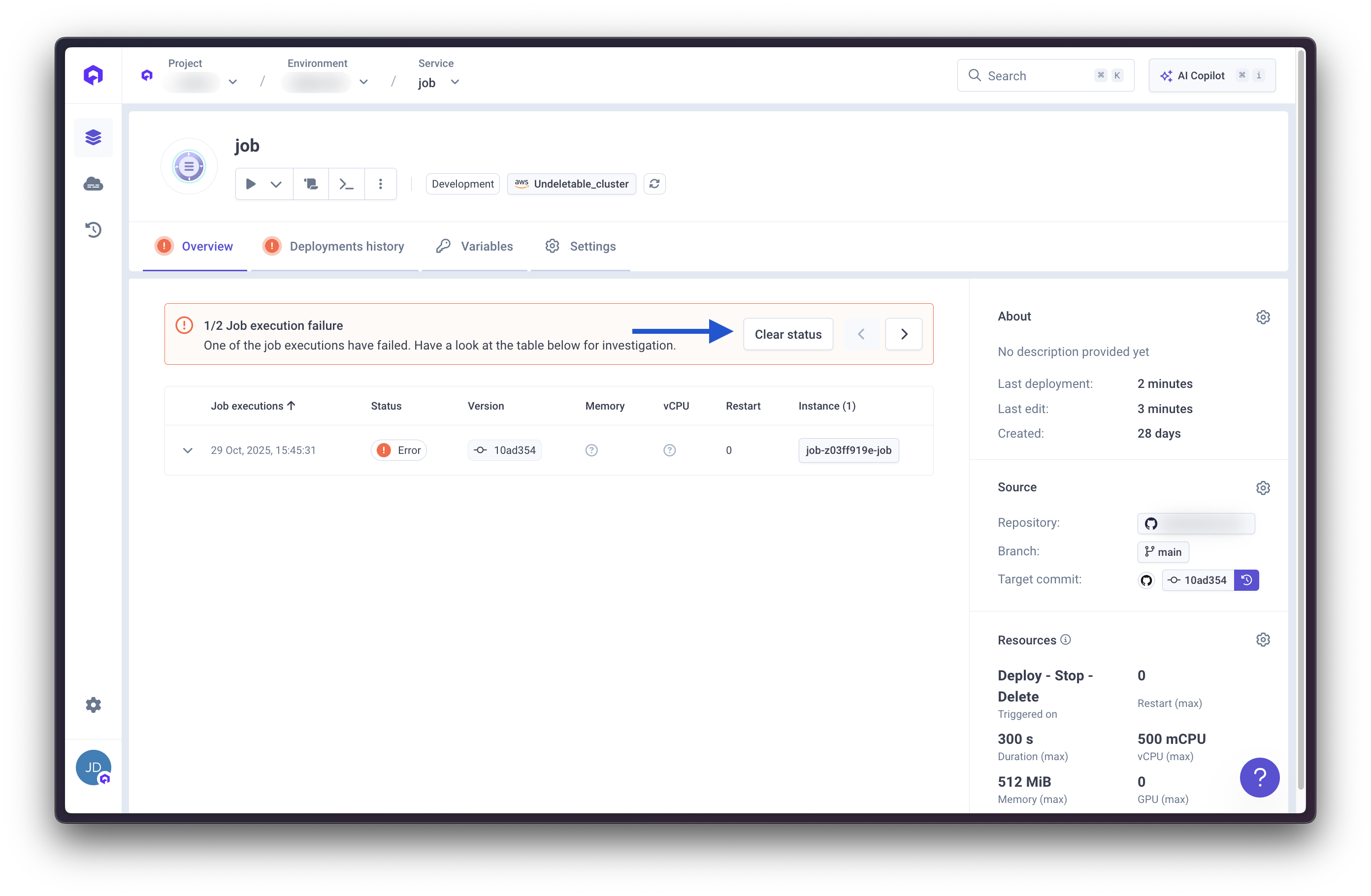 Job Completed Status