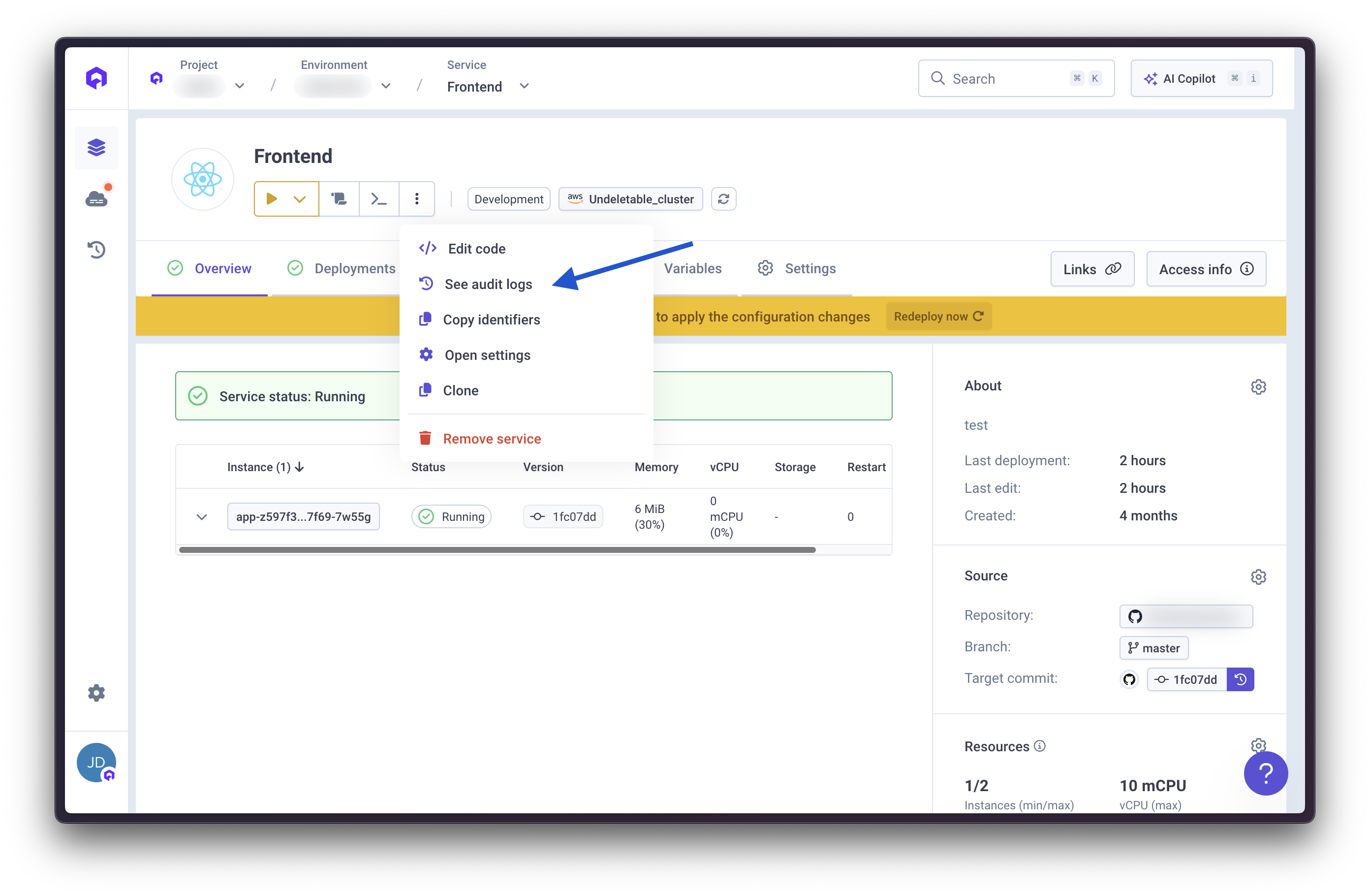 View event details in JSON format