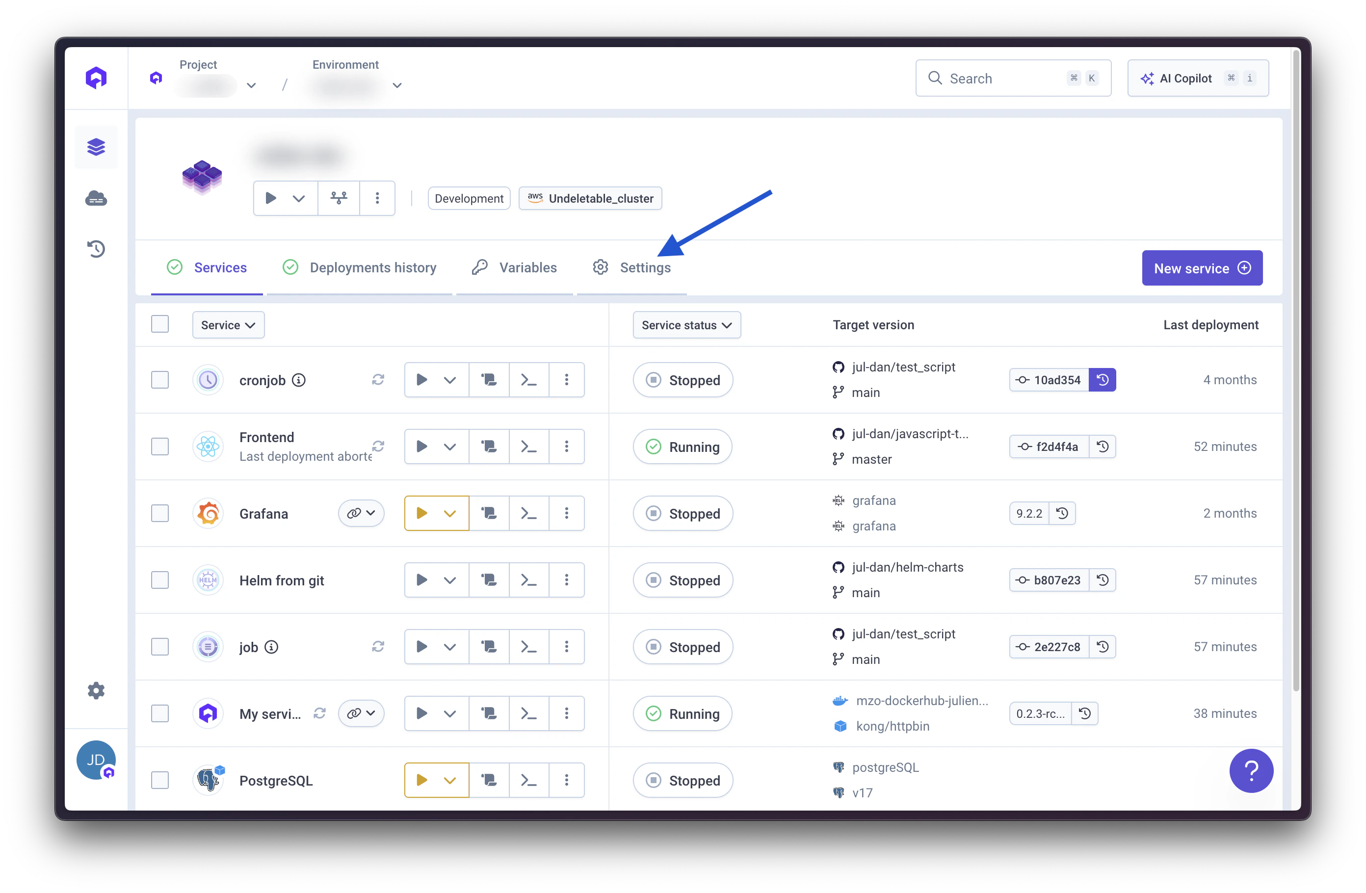 Environment Settings