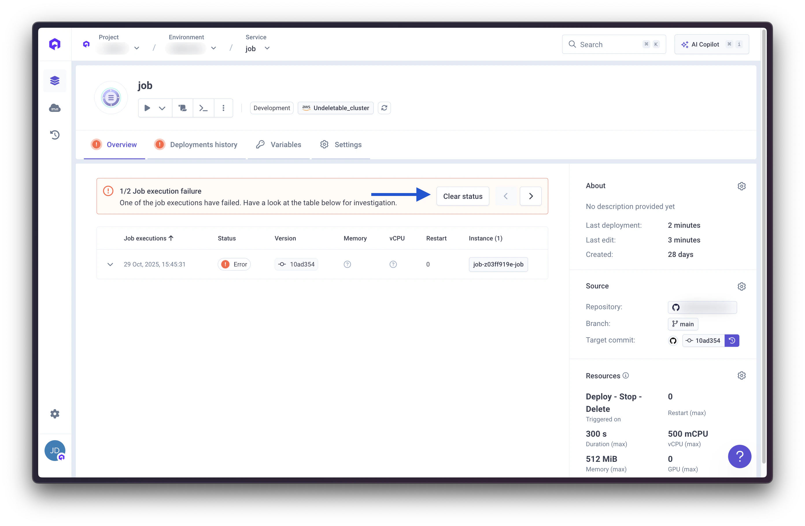 Job Completed Status