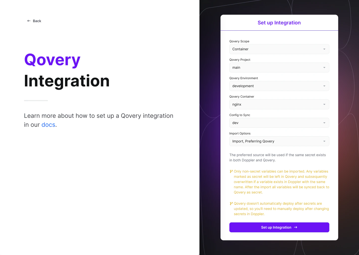 Configure Sync Settings