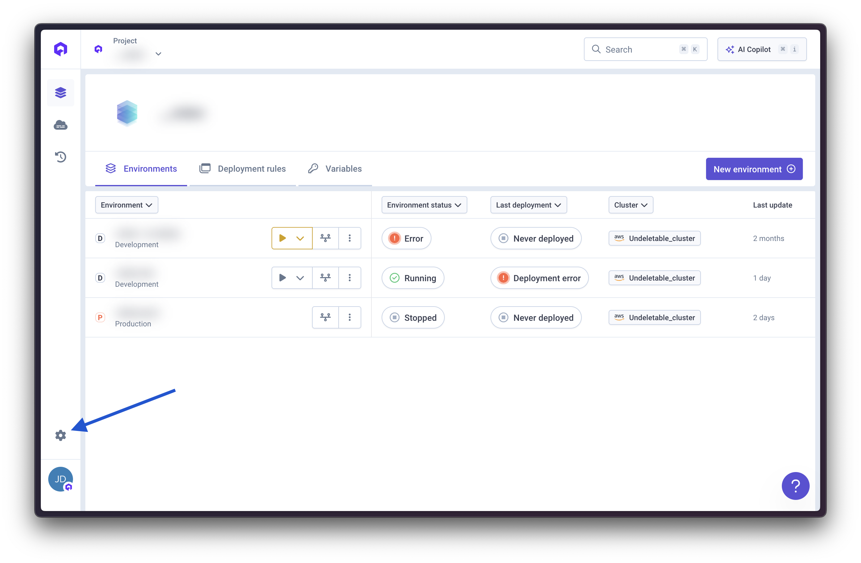 How to access your organization settings