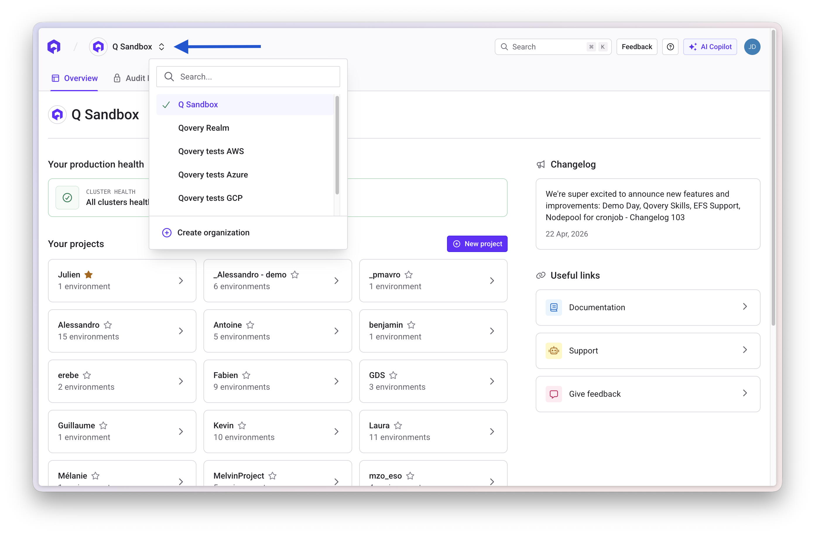 Change organization